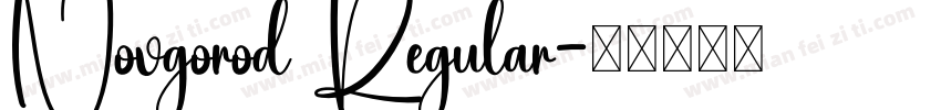 Novgorod Regular字体转换